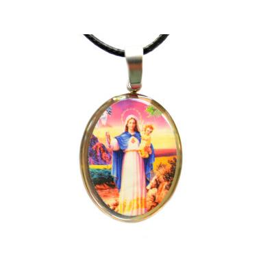 Vierge et l'Enfant Médaille Chrétienne