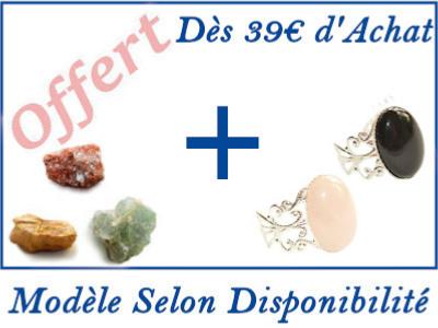 Une Pierre Brute + une Bague Offert Dès 39 Euros d'achat Valable du 21 au 31 Juillet 2025 (22h00) Modèles Selon Disponibilité