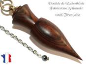 Pendule Amon Création en Bois de Violette Pièce Unique N°AMVIO-10