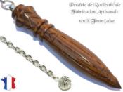Pendule Atlante Plombé en Bois de Palo Santo Pièce Unique N°ATLAEBPLTH-19