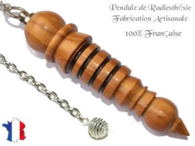 Pendule Egyptien Isis Plombé en Bois d'Olivier Pièce Unique N°ISOLPL-4