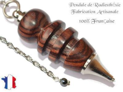Pendule Egyptien Isis en Bois de Violette Pièce Unique N°ISIVI-2