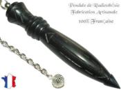 Pendule Atlante Plombé en Bois d'Ebène du Gabon Pièce Unique N°ATLAEBPLTH-23