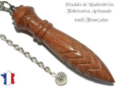 Pendule de Thot Plombé en Bois de Rose Pièce Unique N°THOROSPLPT- 19