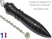 Pendule de Thot Plombé en Bois d'Ebène du Gabon Pièce Unique N°THOEBPLPTCF- 227