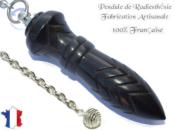 Pendule de Thot Plombé en Bois d'Ebène du Gabon Pièce Unique N°THOEBPLPTT- 238