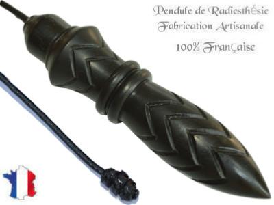 Pendule de Thot Plombé en Bois d'Ebène du Gabon Pièce Unique N°THOEBPLPTT- 248