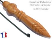 Pendule Egyptien Thot Plomb en Bois d'Olivier Pice Unique NTHOOLPLPTCF-159
