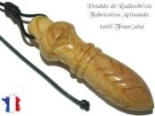 Pendule Egyptien Thot Plomb en Bois d'Olivier Grav Modle Unique NTHOOLPLC-173