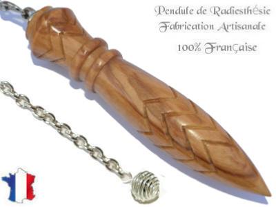 Pendule Egyptien Thot Plombé en Bois d'Olivier Gravé Modèle Unique N°THOOLPL-186