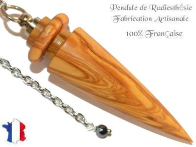 Pendule Triak en Bois d'Olivier Pièce Unique N°TRIOL-11