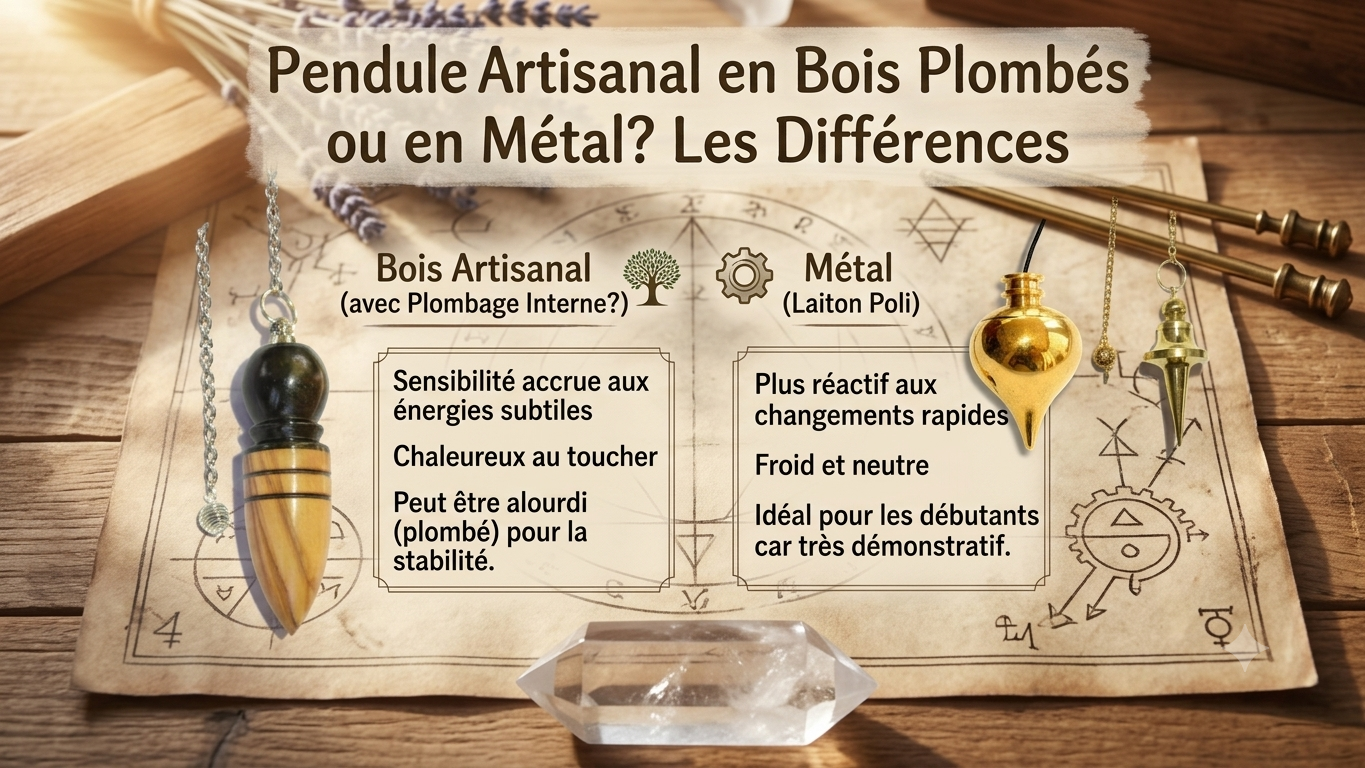 Pendule bois ou métal ? Pendule bois ou métal ?